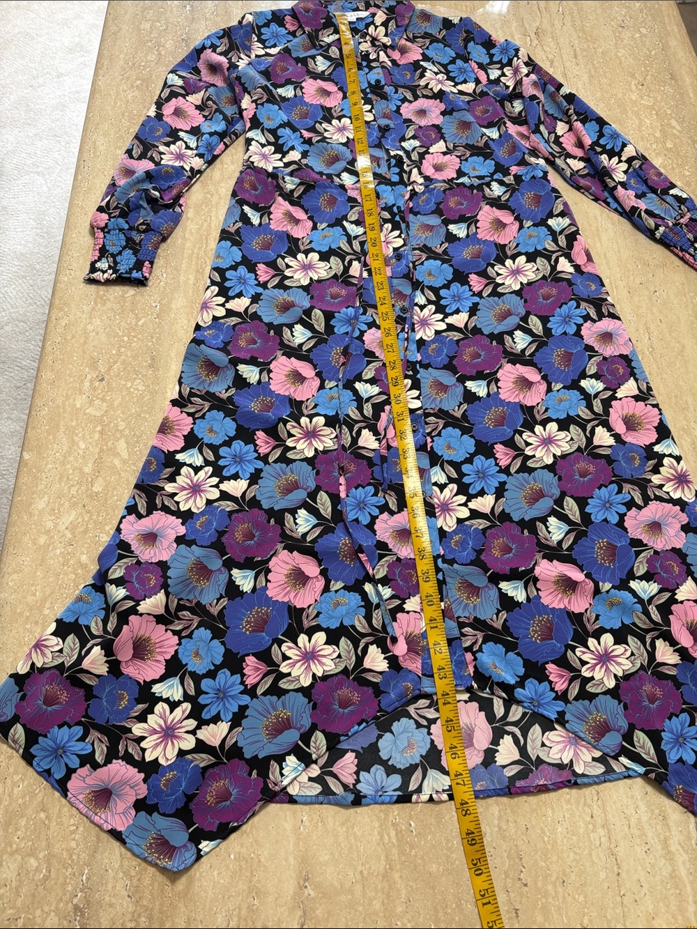 NWOT Colorful Floral Maxi Nicole Miller Dress - Picture 8 of 8